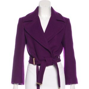 DVF crop wool jacket